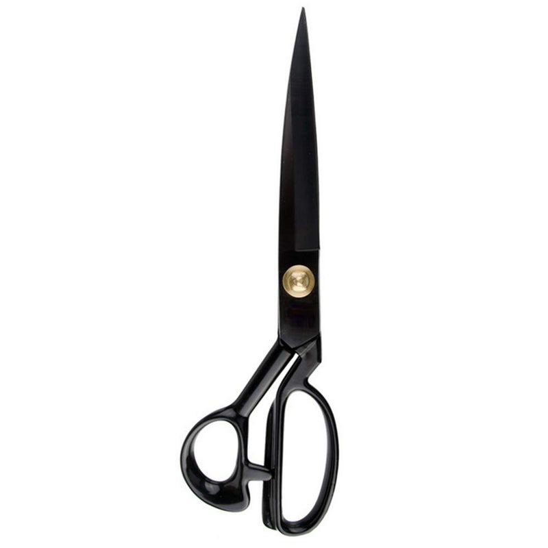 LNKA Sewing Scissors For Fabric Black - Professional Heavy Duty Industrial Strength High Carbon Steel Shears for Leather Paper Sewing Craft Home Office Artists Students Tailors Dressmakers (11 Inch) - Image 2